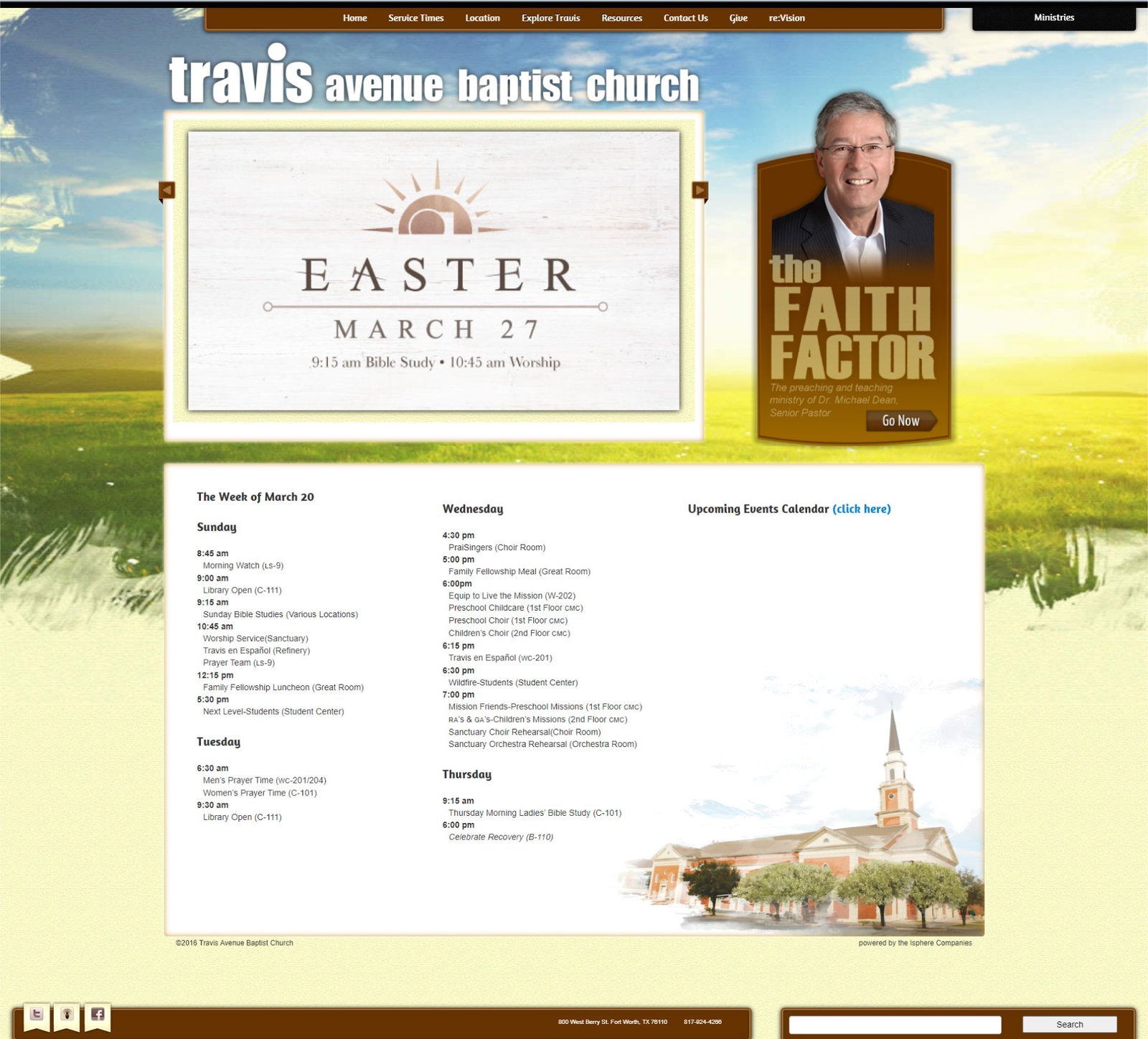 Travis Avenue Baptist Church - Website Design
