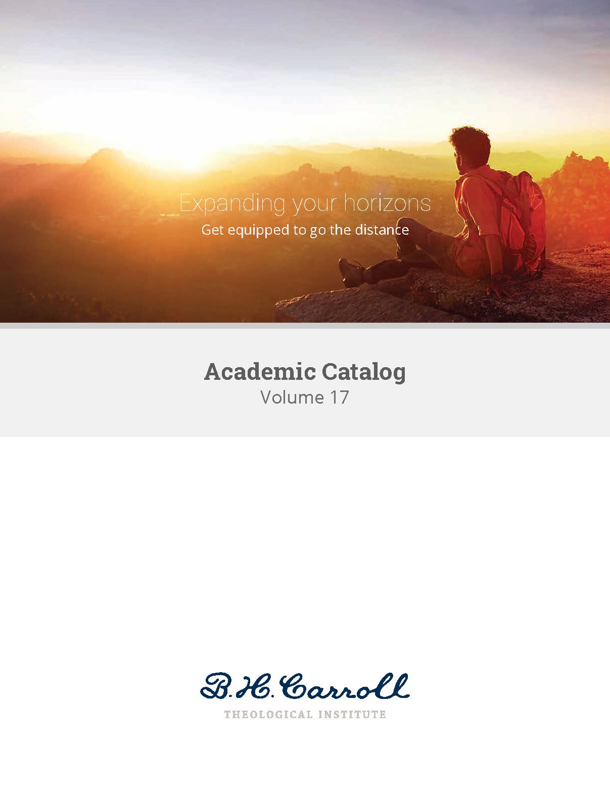B. H. Carroll Theological Institute - Catalog and Handbook designs