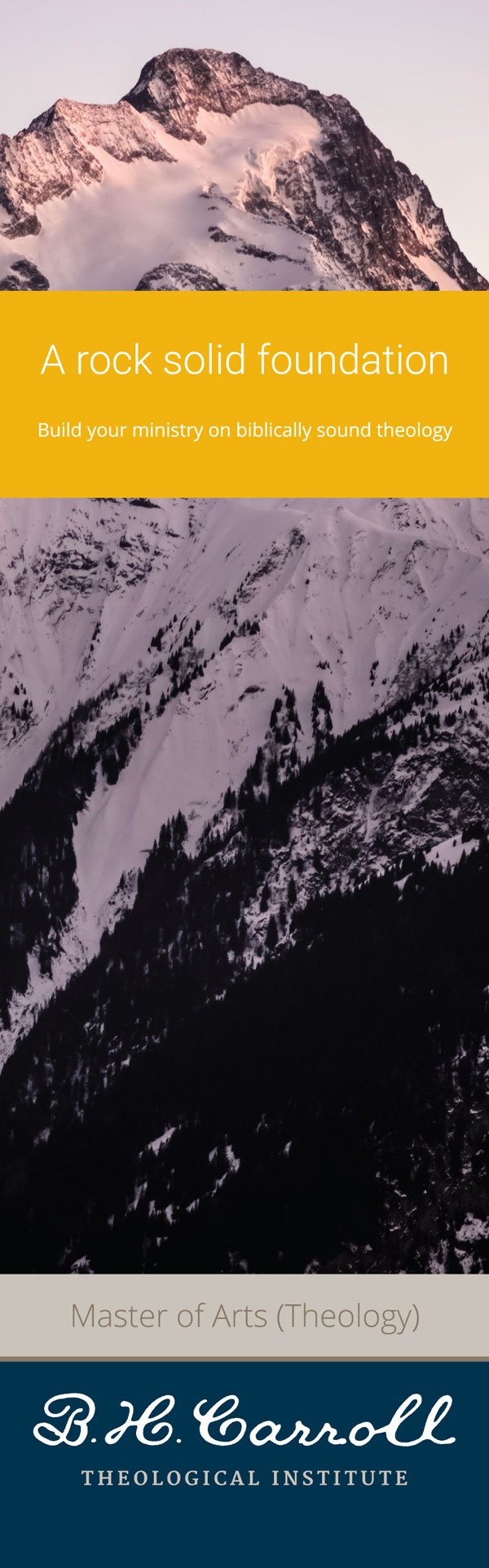 B. H. Carroll Theological Institute - Banner Designs