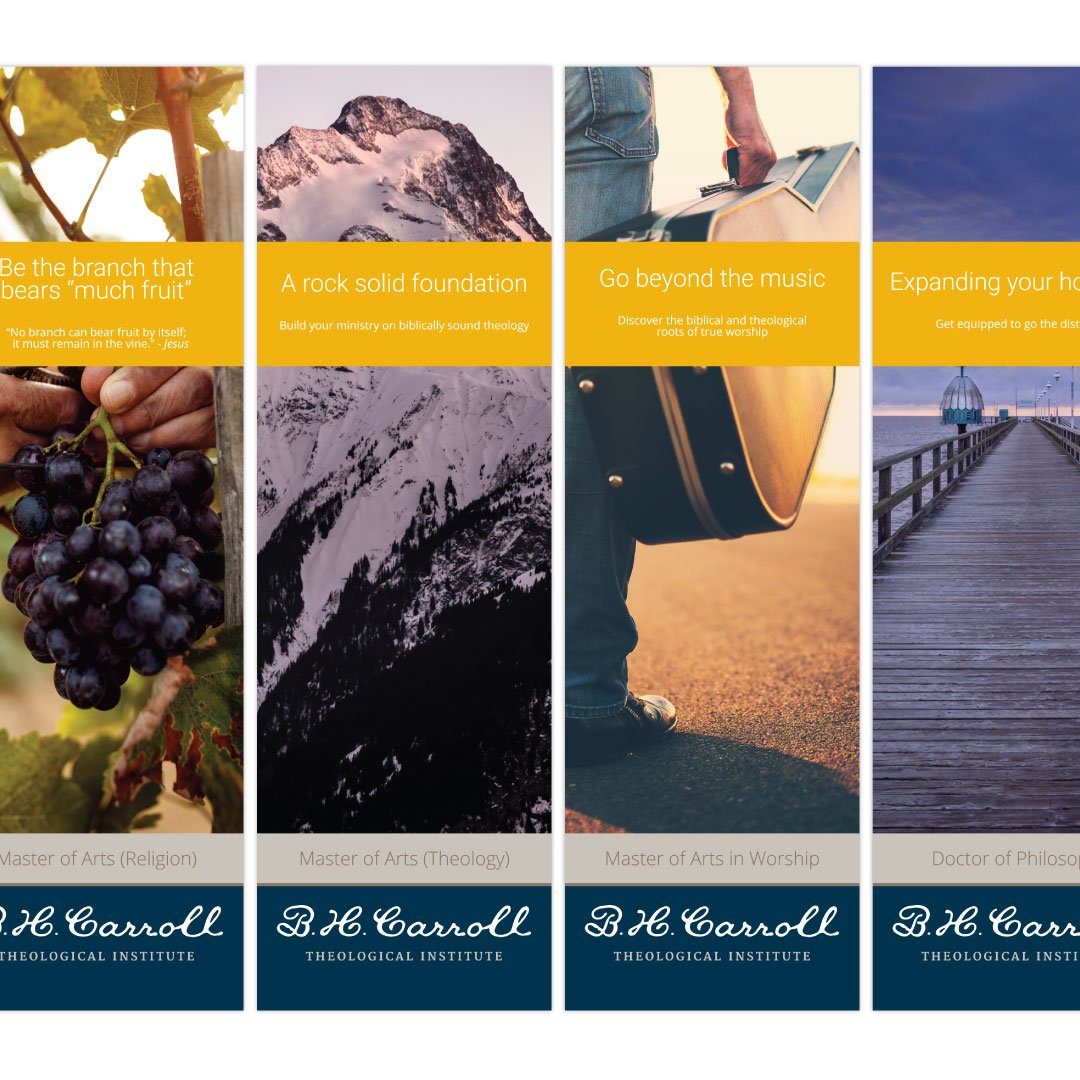 B. H. Carroll Theological Institute - Banner Designs