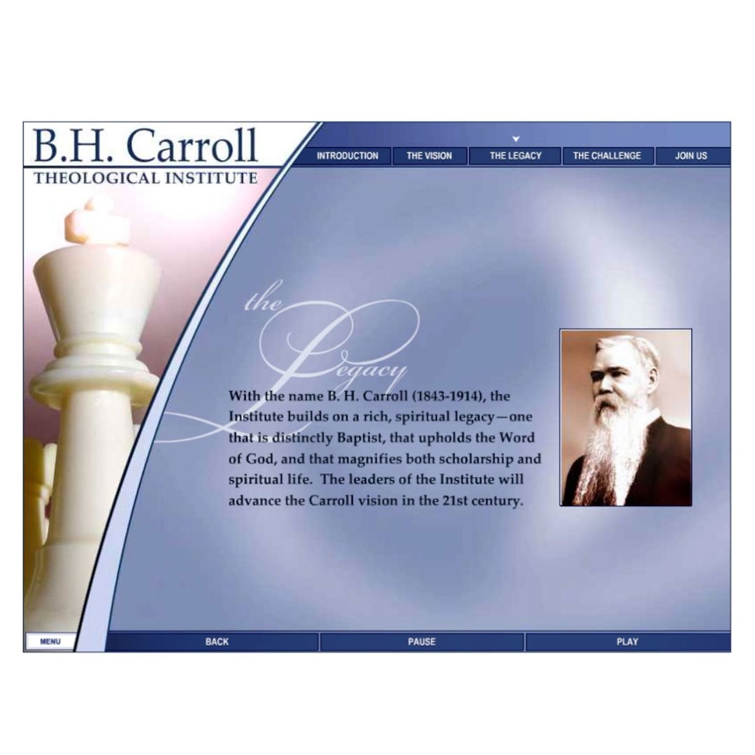 B. H. Carroll Theological Institute - CD-ROM Design