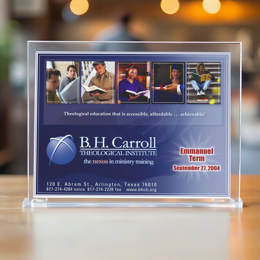 B. H. Carroll Theological Institute - Table Ad Design
