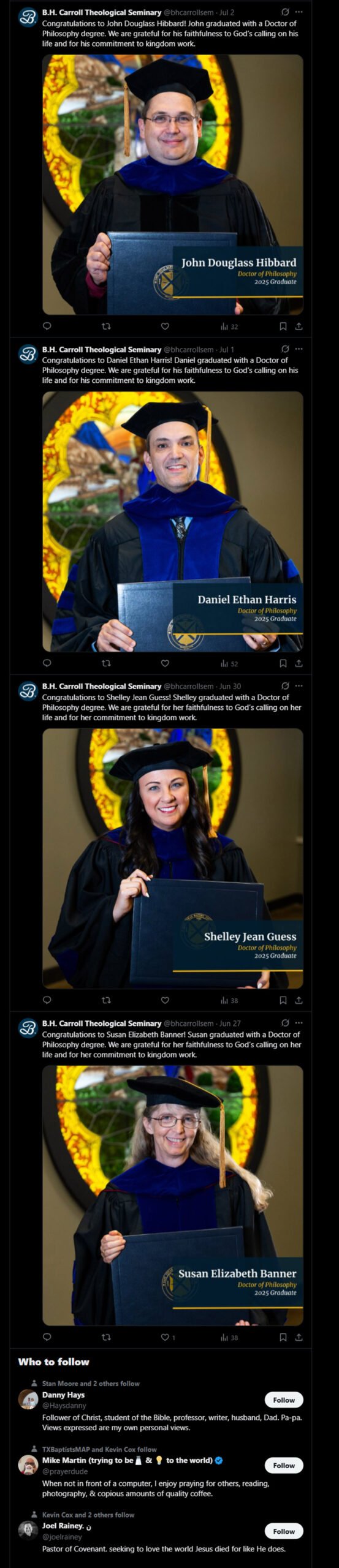 B. H. Carroll Theological Seminary - Social Media