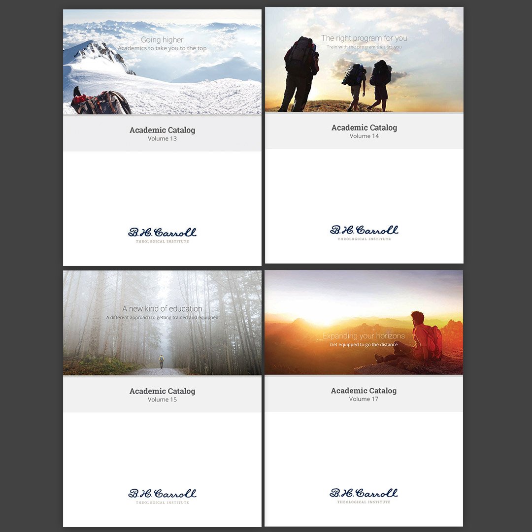 B. H. Carroll Theological Institute - Catalog and Handbook designs