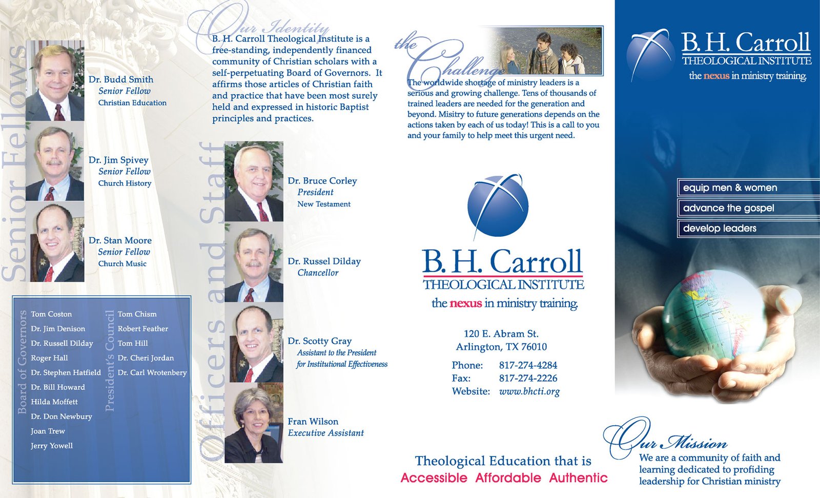 B. H. Carroll - Brochure Design