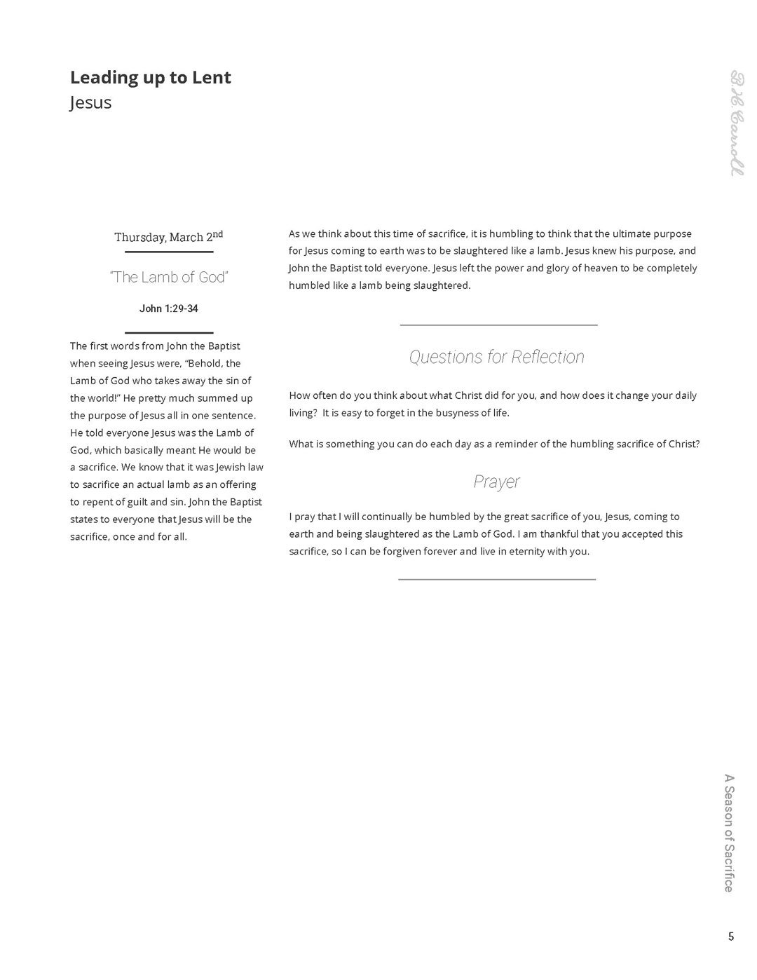 B. H. Carroll Theological Institute - Booklet Design