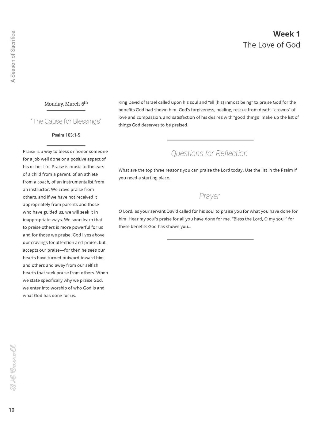 B. H. Carroll Theological Institute - Booklet Design