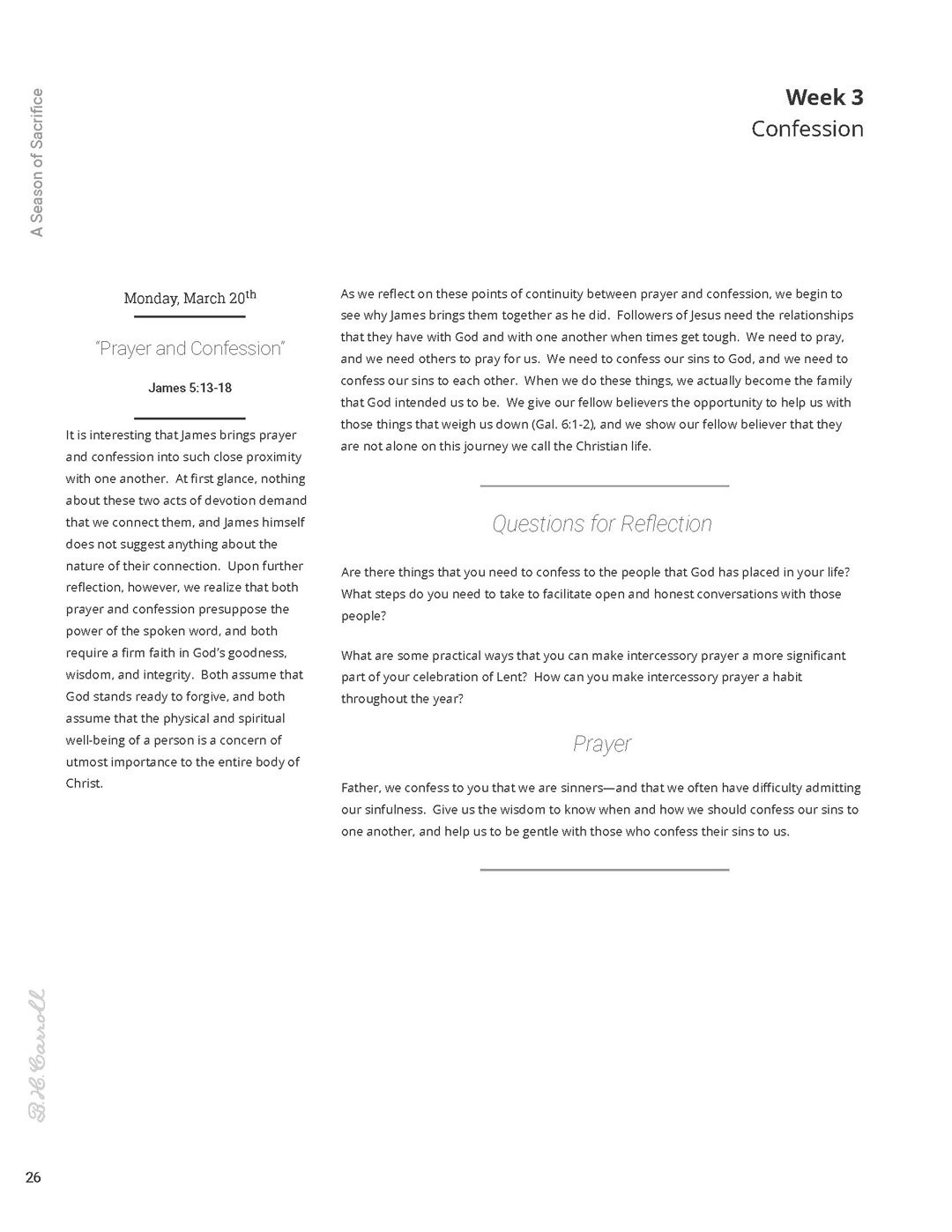 B. H. Carroll Theological Institute - Booklet Design