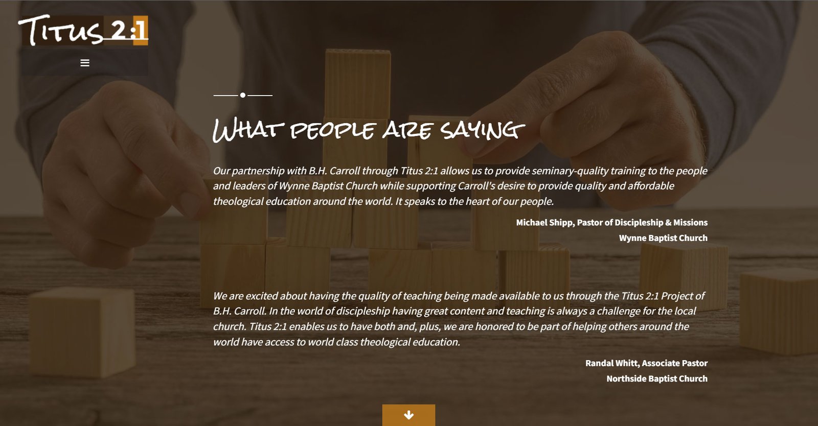 Titus 2:1 Promotional Site