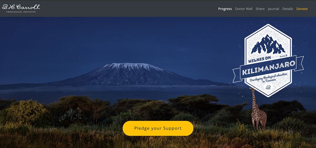 Wilkes on Kilimanjaro - Website Design