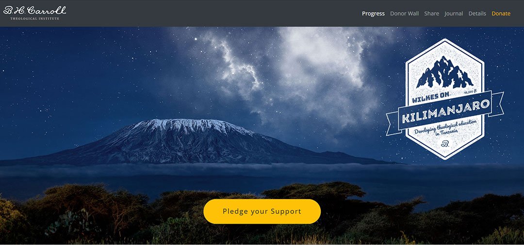 Wilkes on Kilimanjaro - Website Design