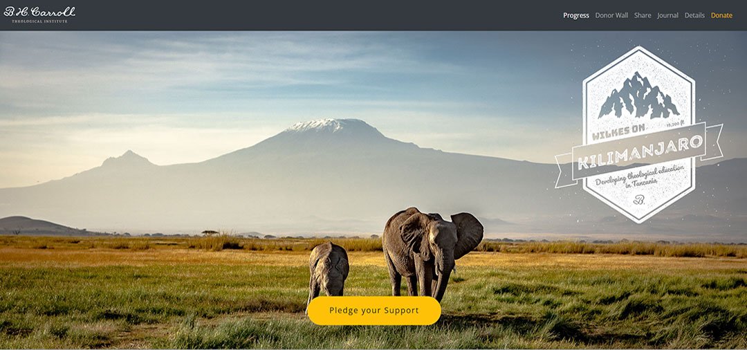 Wilkes on Kilimanjaro - Website Design
