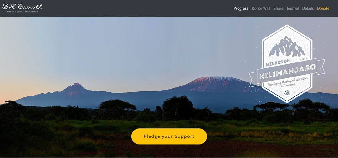 Wilkes on Kilimanjaro - Website Design