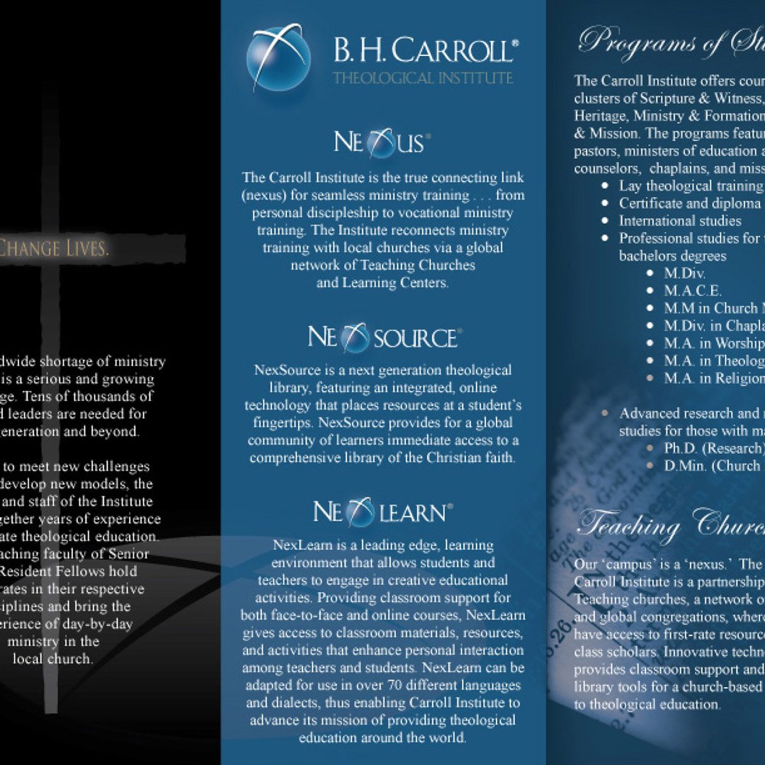 B. H. Carroll Theological Institute New Horizons Capital Campaign Brochure