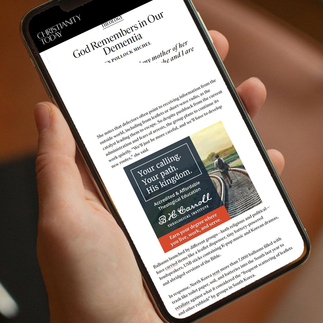 Digital Ads on Christianity Today website
