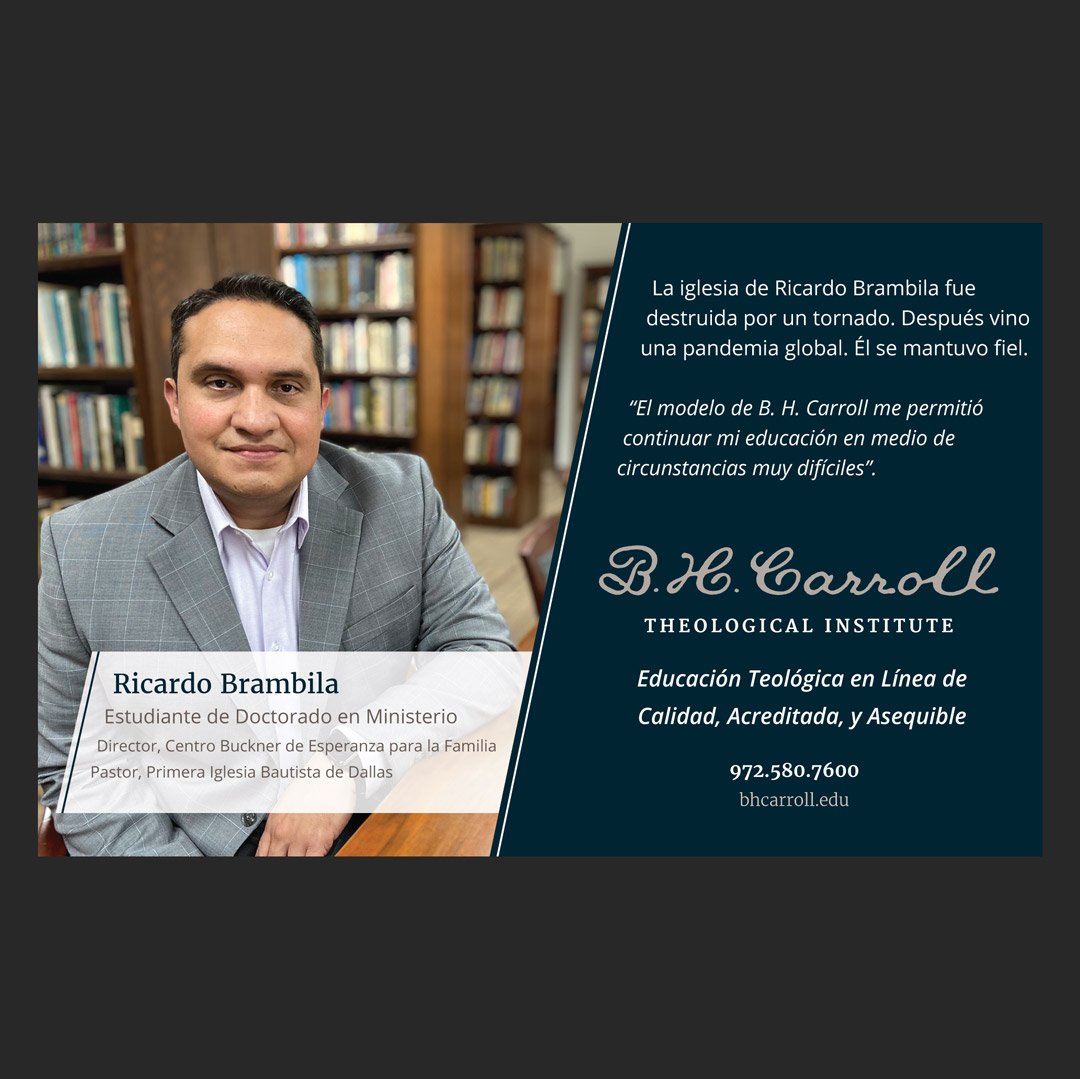 Half-page advertisement for Spanish language Seminary in HISPANIC HIGHER EDUCATION CONFERENCE event magazine
