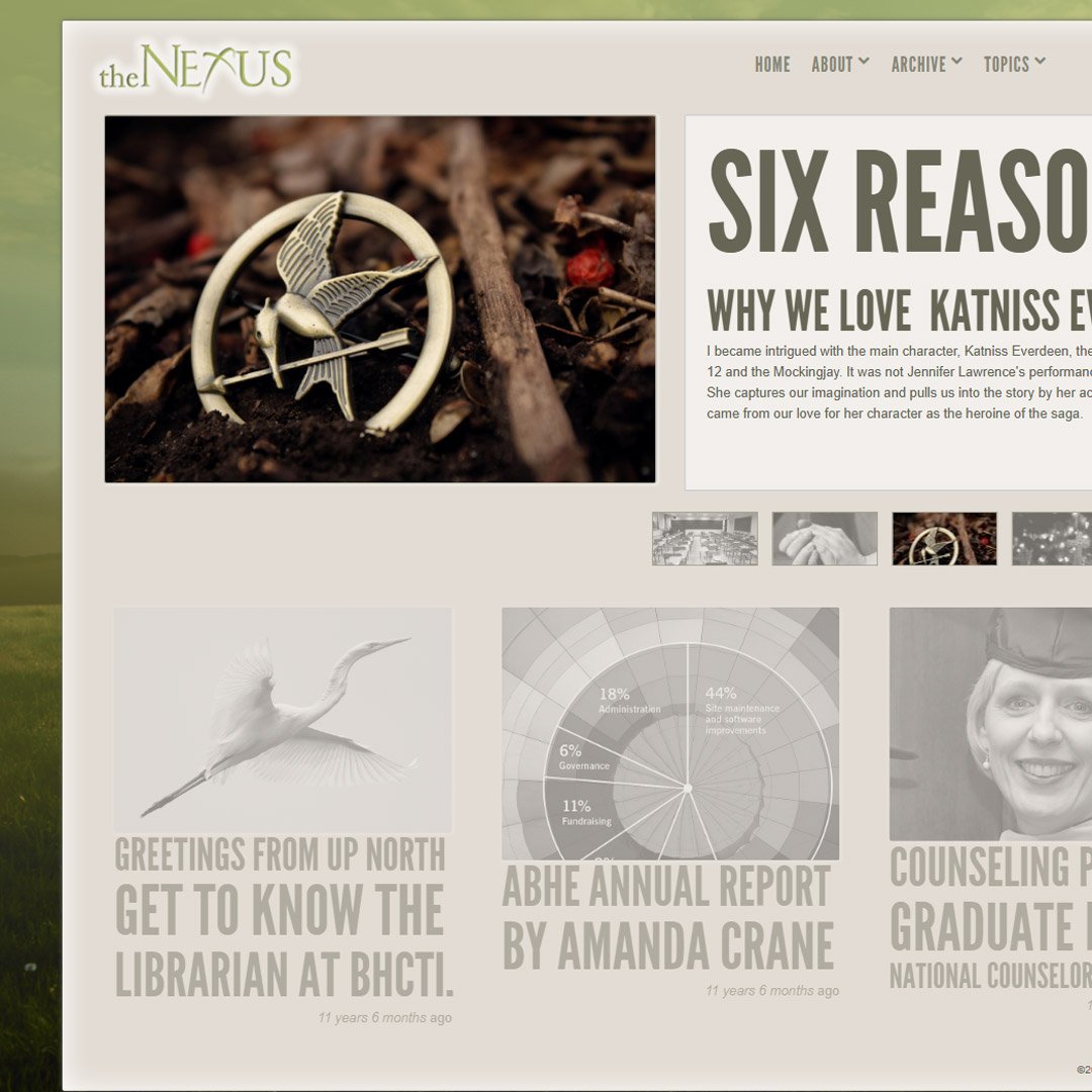 Carroll student, faculty, and alumni online magazine website design
